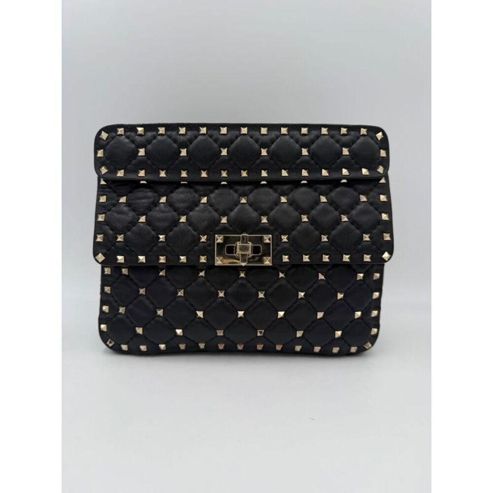 Valentino Garavani VALENTINO GARAVANI Rockstud Spike Black Women's Handbag